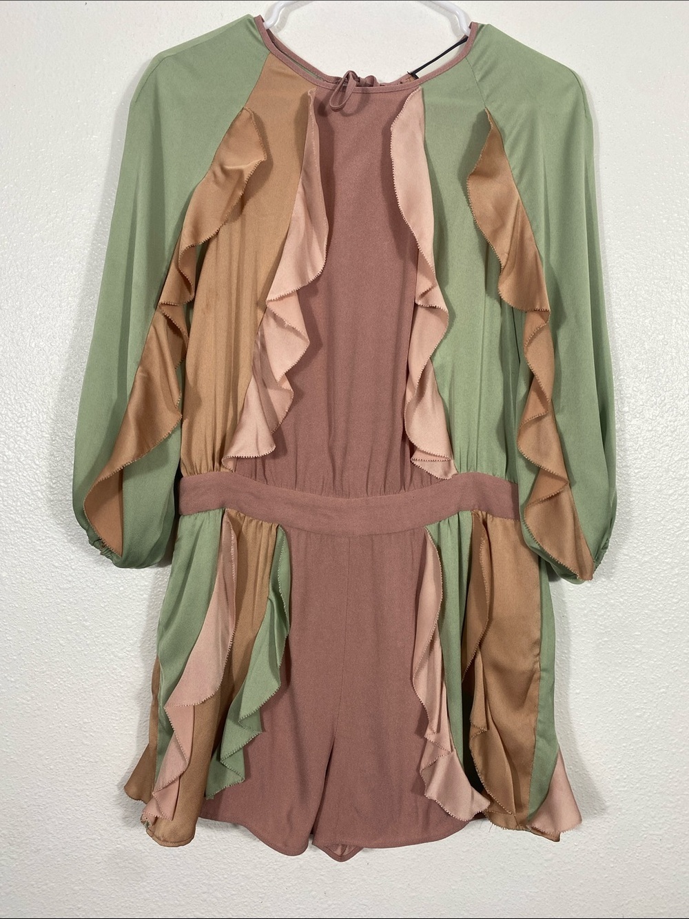 Alexi Winona Ruffled Colorblock Romper - Size S Excellent Condition - Picture 2 of 16